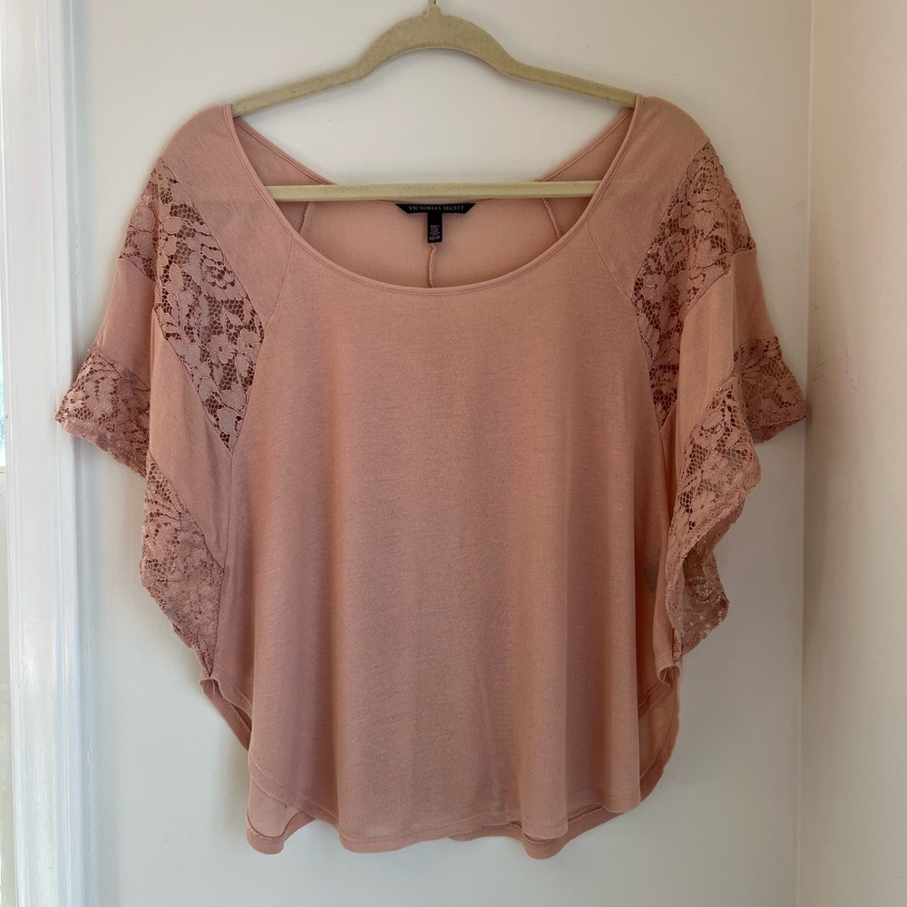 VICTORIA SECRET Pale Pink Pajama Top Size XS
